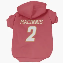 Calgary Flames Al MacInnis Red White Pet Hoodie for Dog & Cat