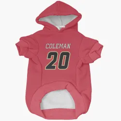 Calgary Flames Blake Coleman Red Black Pet Hoodie for Dog & Cat