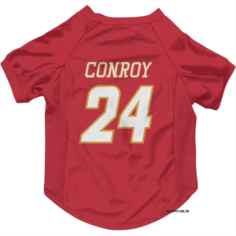 Calgary Flames Craig Conroy Red White Pet Jersey for Dog & Cat
