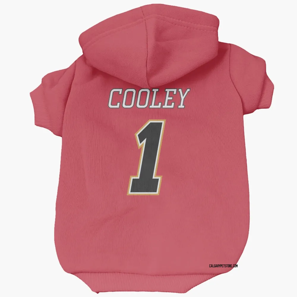 Calgary Flames Devin Cooley Red Black Pet Hoodie for Dog & Cat