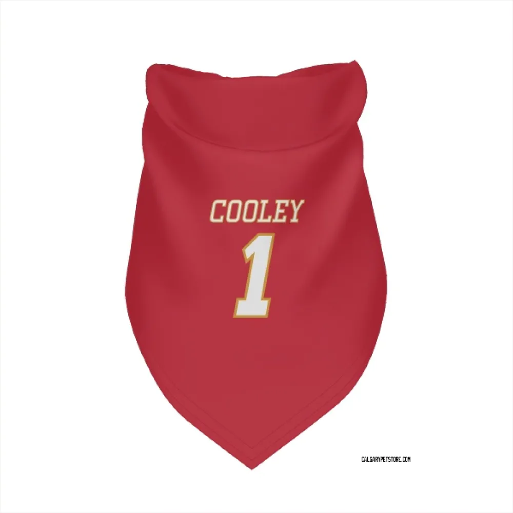 Calgary Flames Devin Cooley Red White Pet Bandana for Dog & Cat