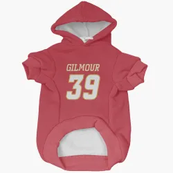 Calgary Flames Doug Gilmour Red White Pet Hoodie for Dog & Cat