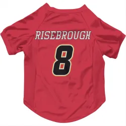 Calgary Flames Doug Risebrough Red Black Pet Jersey for Dog & Cat