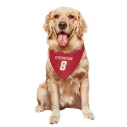 Calgary Flames Doug Risebrough Red White Pet Bandana for Dog & Cat