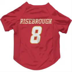 Calgary Flames Doug Risebrough Red White Pet Jersey for Dog & Cat