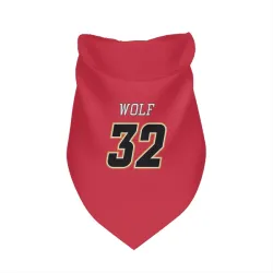 Calgary Flames Dustin Wolf Red Black Pet Bandana for Dog & Cat