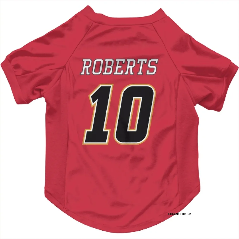 Calgary Flames Gary Roberts Red Black Pet Jersey for Dog & Cat