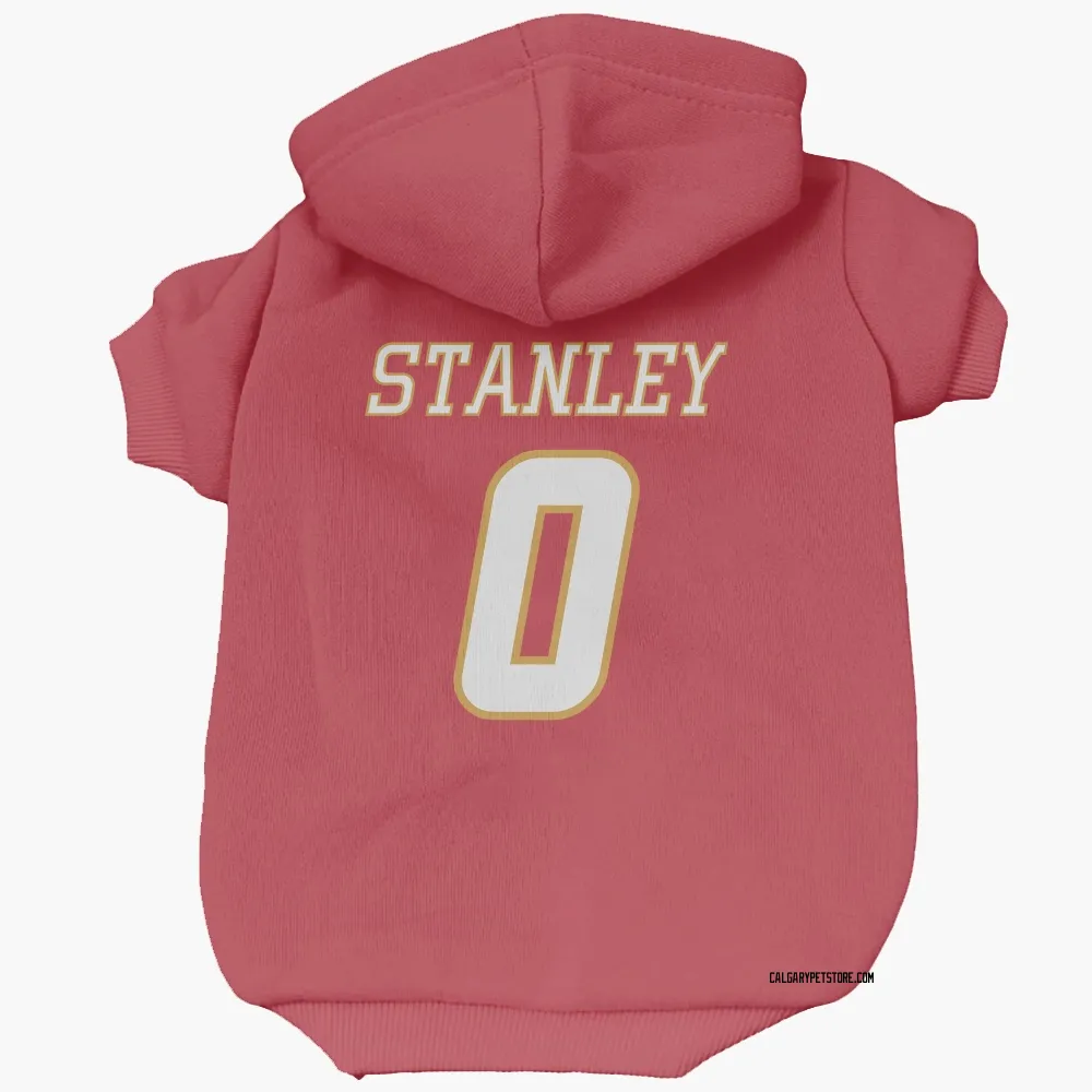 Calgary Flames Hoyt Stanley Red White Pet Hoodie for Dog & Cat