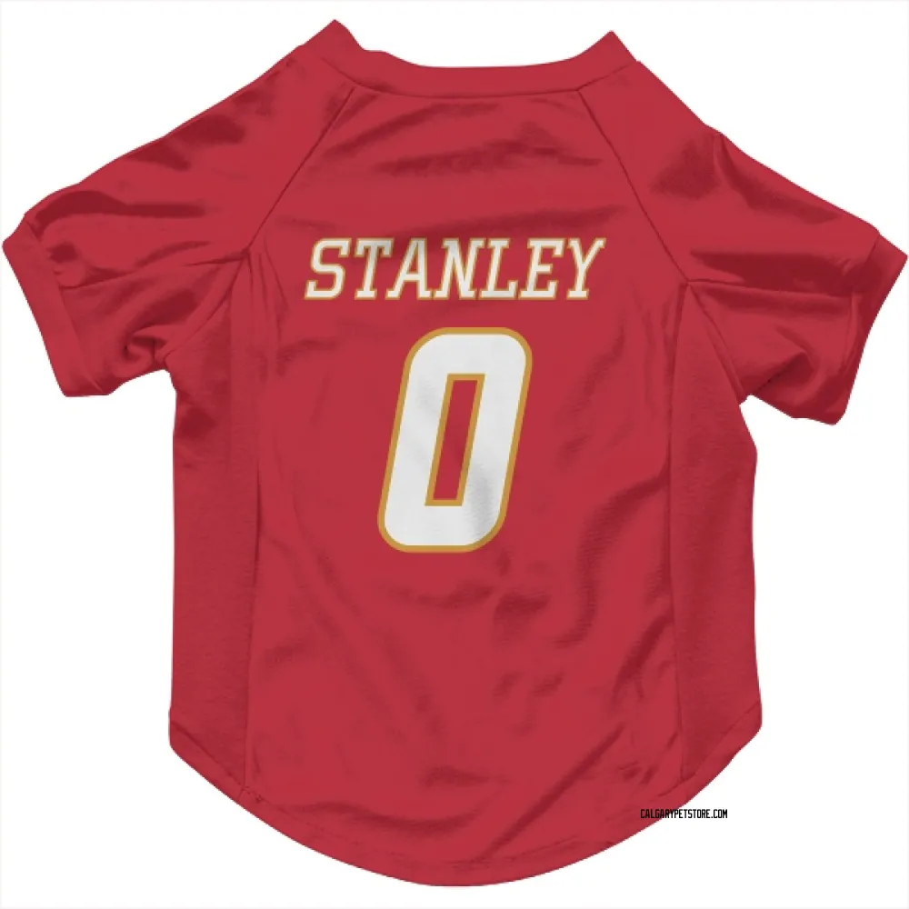 Calgary Flames Hoyt Stanley Red White Pet Jersey for Dog & Cat