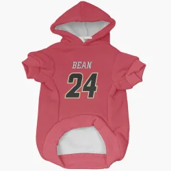 Calgary Flames Jake Bean Red Black Pet Hoodie for Dog & Cat