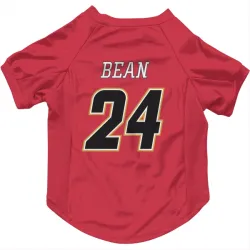 Calgary Flames Jake Bean Red Black Pet Jersey for Dog & Cat
