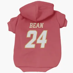 Calgary Flames Jake Bean Red White Pet Hoodie for Dog & Cat