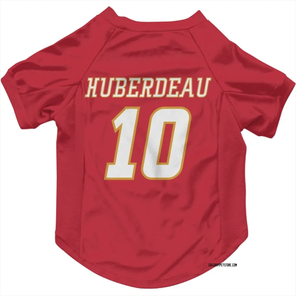 Calgary Flames Jonathan Huberdeau Red White Pet Jersey for Dog & Cat