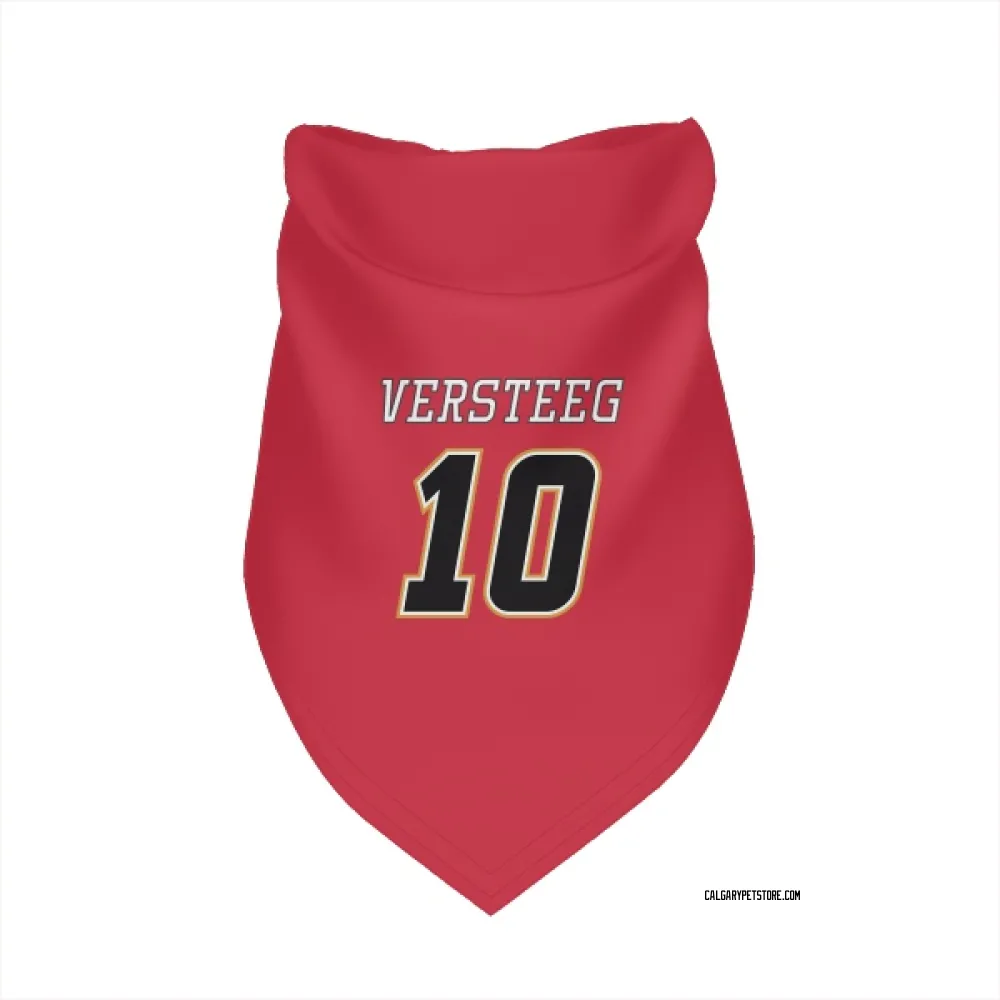 Calgary Flames Kris Versteeg Red Black Pet Bandana for Dog & Cat