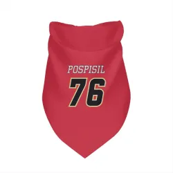 Calgary Flames Martin Pospisil Red Black Pet Bandana for Dog & Cat
