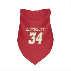 Calgary Flames Miikka Kiprusoff Red White Pet Bandana for Dog & Cat