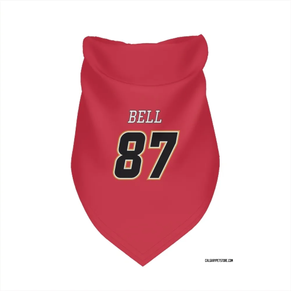 Calgary Flames Parker Bell Red Black Pet Bandana for Dog & Cat