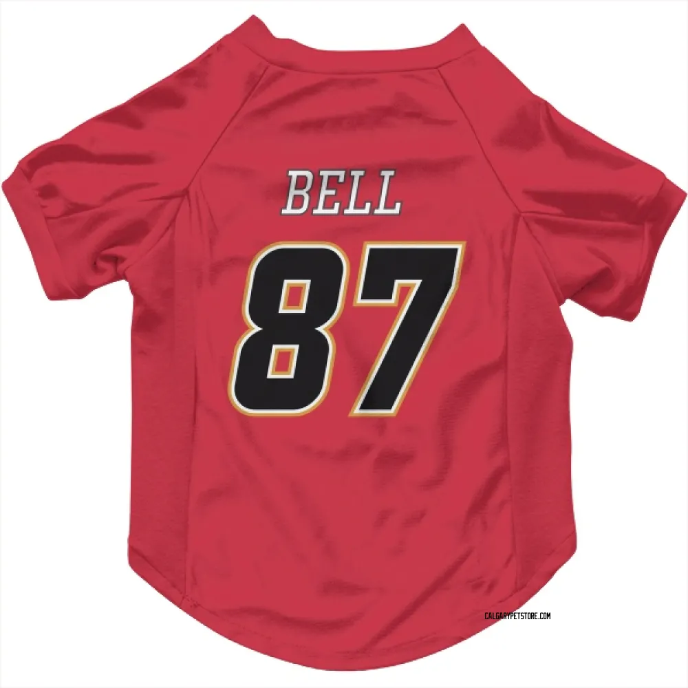 Calgary Flames Parker Bell Red Black Pet Jersey for Dog & Cat