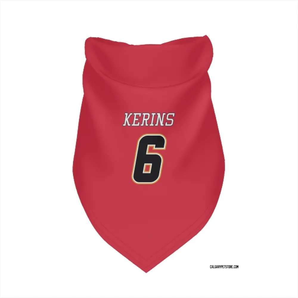 Calgary Flames Rory Kerins Red Black Pet Bandana for Dog & Cat