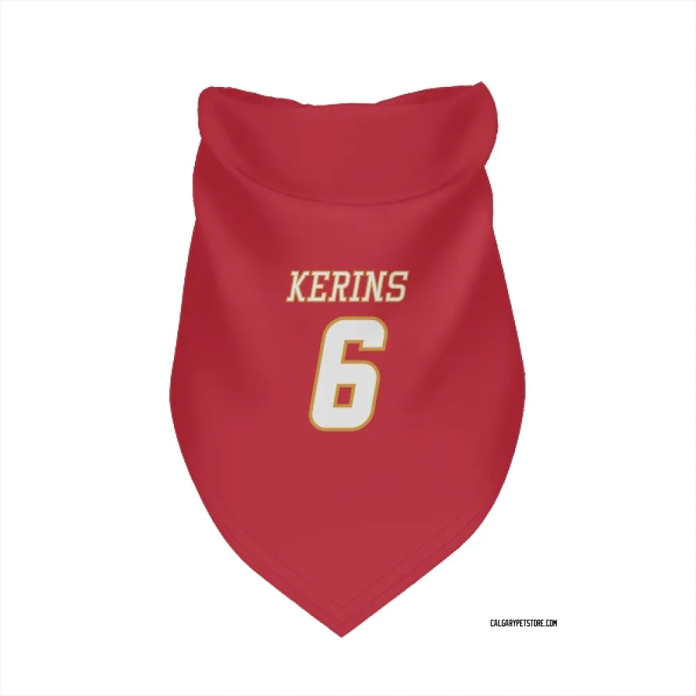 Calgary Flames Rory Kerins Red White Pet Bandana for Dog & Cat