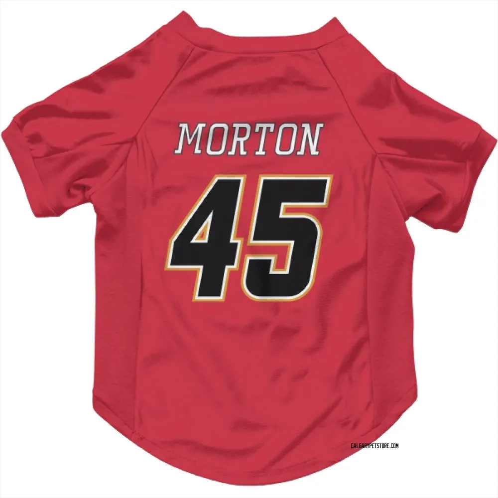 Calgary Flames Sam Morton Red Black Pet Jersey for Dog & Cat