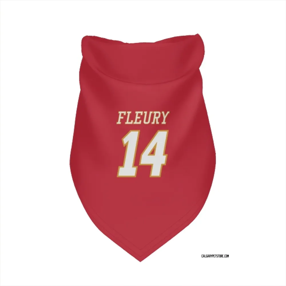 Calgary Flames Theoren Fleury Red White Pet Bandana for Dog & Cat