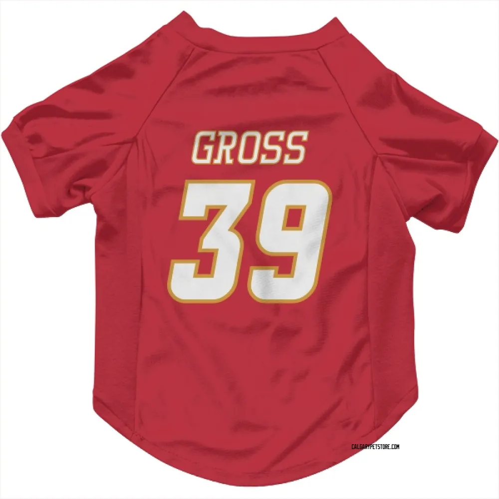 Calgary Flames Tyson Gross Red White Pet Jersey for Dog & Cat